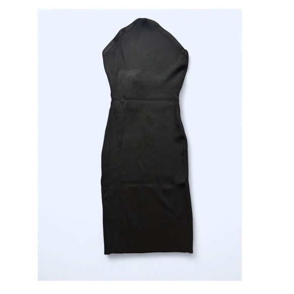 Fashion Nova NWT Women’s Kaylene Halter Sweater Midi Dress - Black - Size XL - Picture 4 of 7